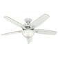 Hunter Builder Deluxe 52" Ceiling Fan with Lights in White, , large