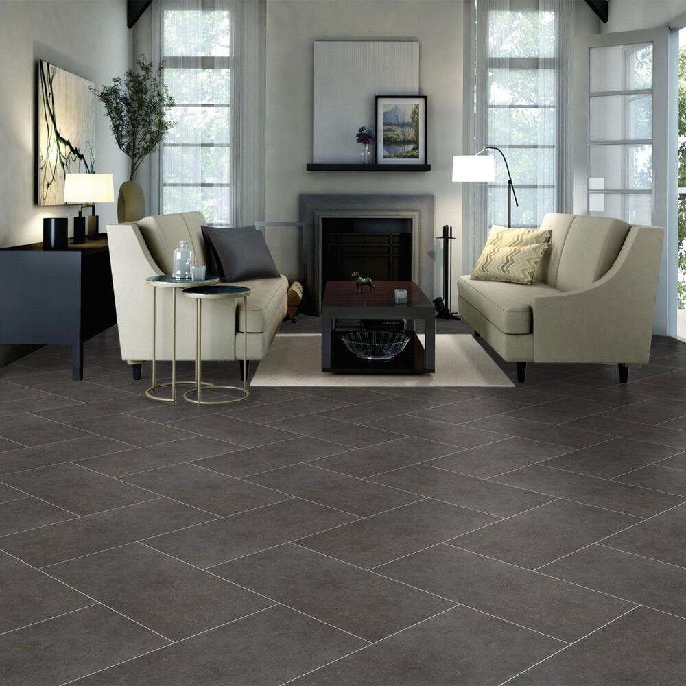 Dal-Tile Haut Monde Empire Black 12&quot; x 24&quot; Matte Porcelain Tile, , large