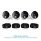 Night Owl 4 Wired 1080p Spotlight Cameras with Audio Alerts and Sirens in White, , large
