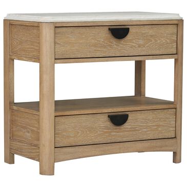 Simeon Collection Escape 2-Drawer Nightstand in Natural Patina and Sandstone, , large