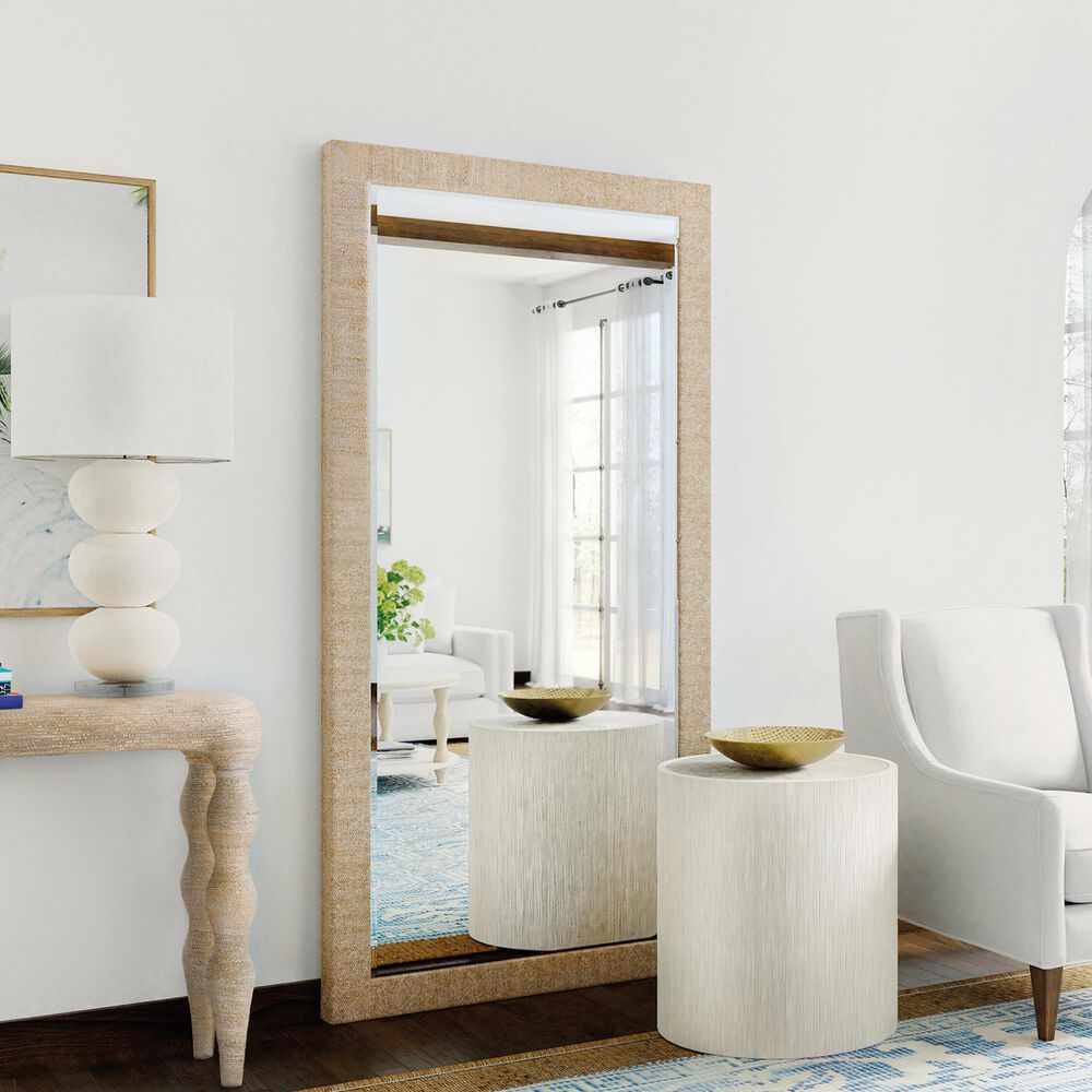Hooker Furniture Serenity Sandpiper Floor Mirror in Brown, , large