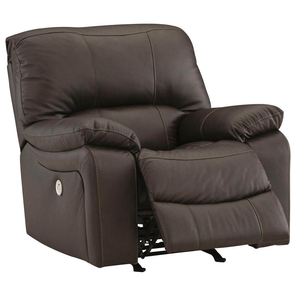 Signature Design by Ashley Leesworth Power Recliner in Dark Brown, , large