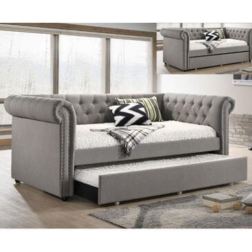 Claremont Ellie Daybed with Trundle in Gray, , large