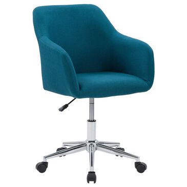 CorLiving Marlowe Upholstered Task Chair in Dark Blue, , large