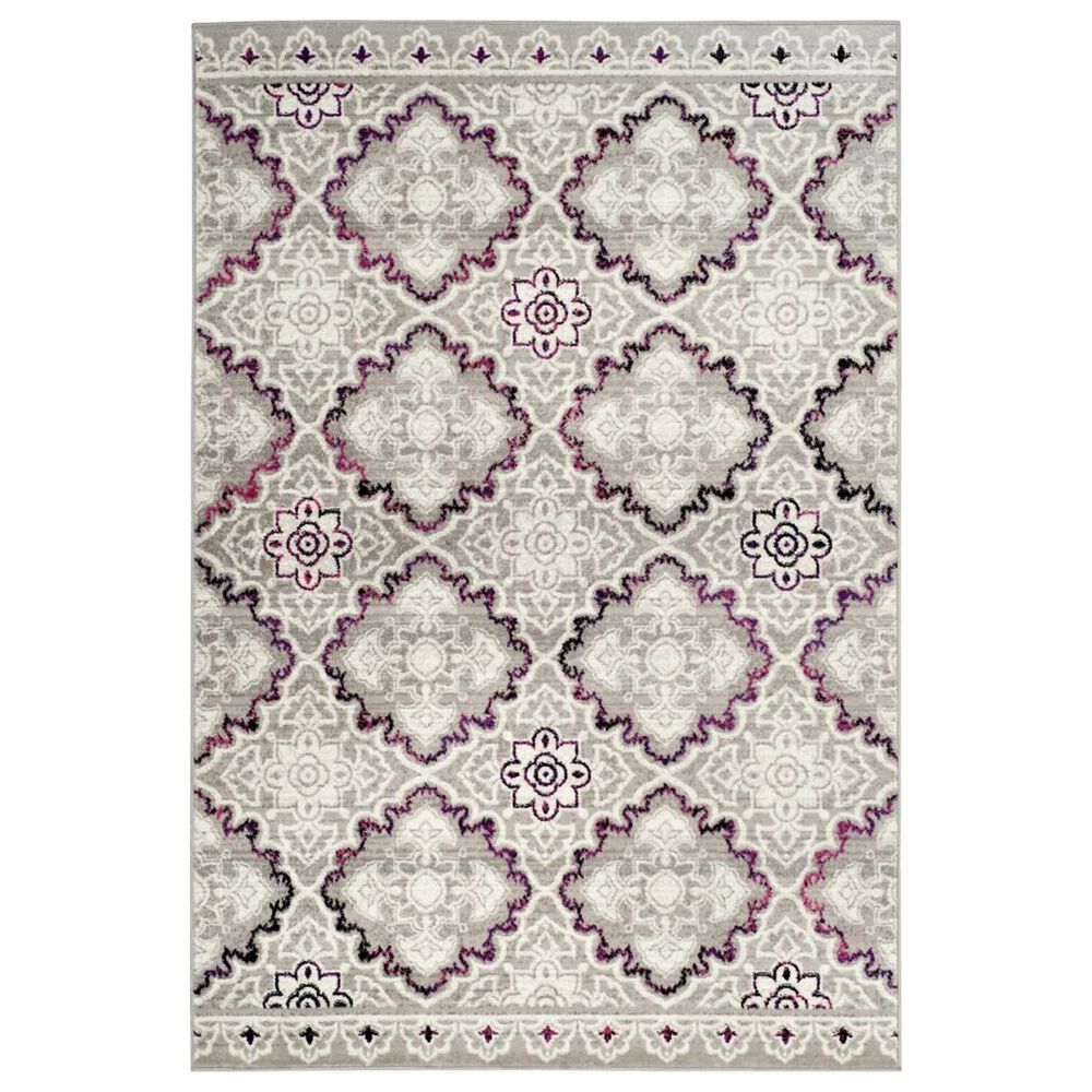 Safavieh Skyler SKY199P 5"1" x 7"6" Gray and Pink Area Rug, , large