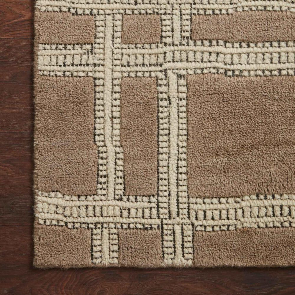 Loloi Milton 2&#39; x 3&#39; Taupe and Ivory Area Rug, , large