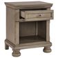 Signature Design by Ashley Lettner 1 Drawer Night Stand in Light Gray, , large