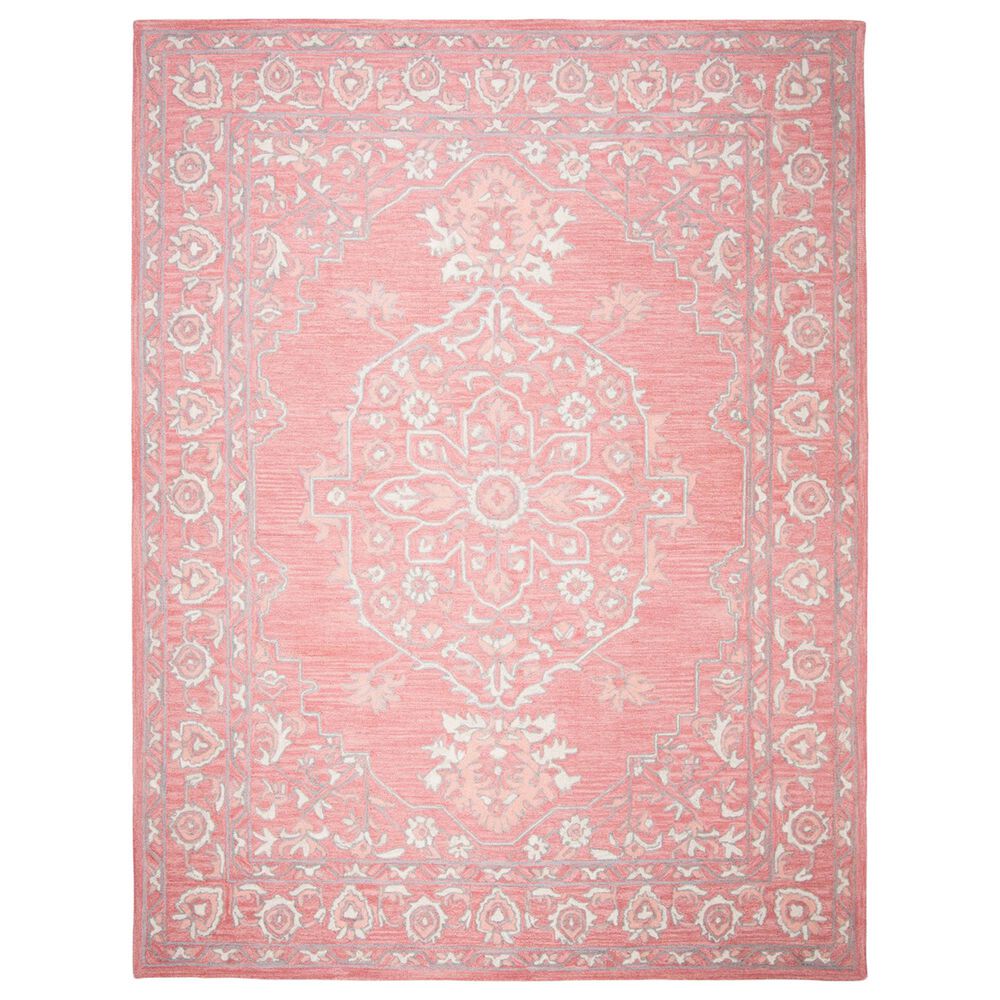 Safavieh Micro-Loop Oriental 11" x 15" Pink and Ivory Area Rug, , large