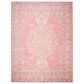 Safavieh Micro-Loop Oriental 11" x 15" Pink and Ivory Area Rug, , large