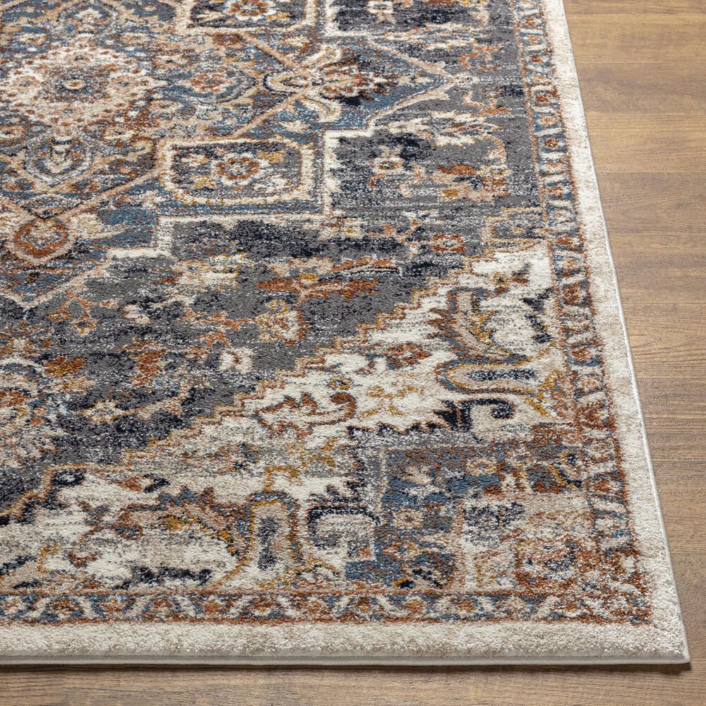 Surya Tuscany 2&#39; x 3&#39; Blue, Gray and Brown Area Rug, , large