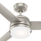 Hunter Midtown 48" Ceiling Fan with LED Lights in Matte Nickel, , large