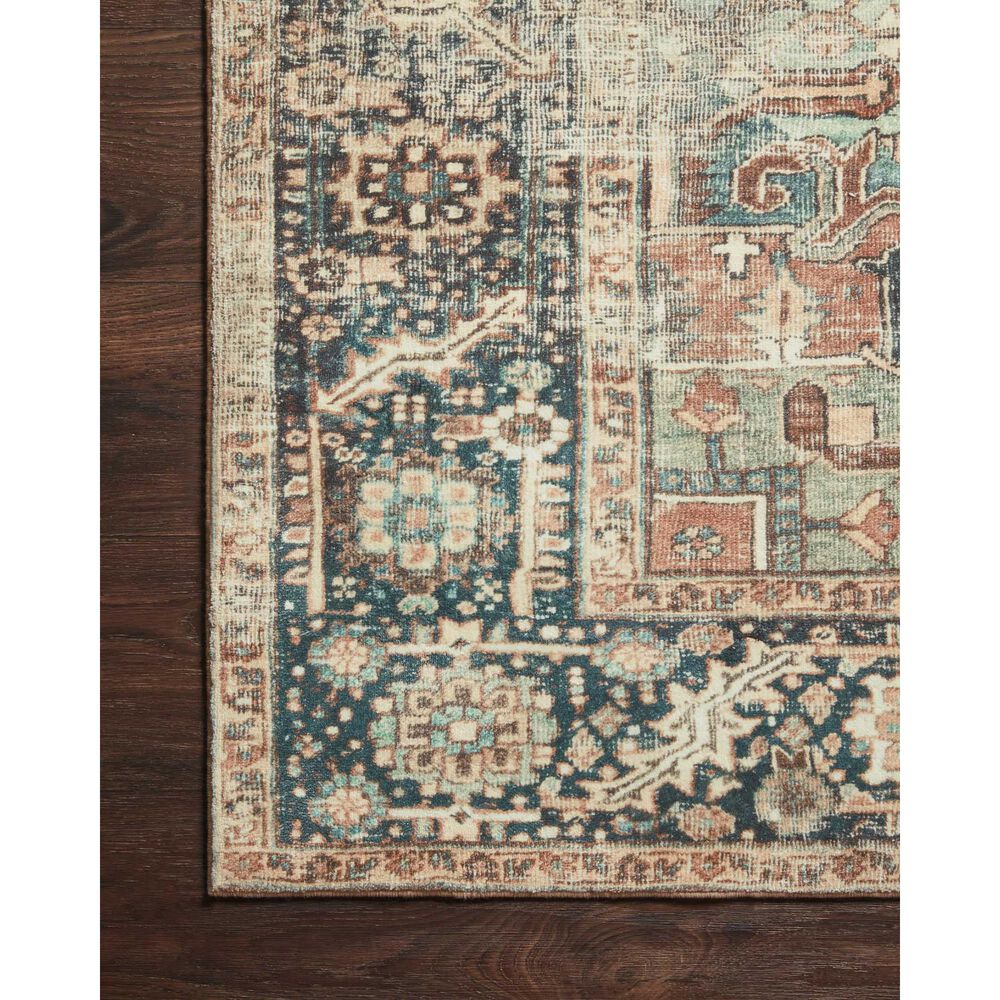 Loloi II Margot 2&#39; x 5&#39; Terracotta and Lagoon Area Rug, , large