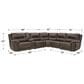 Signature Design by Ashley Dunleith 6-Piece Power Reclining Curved Sectional in Chocolate, , large