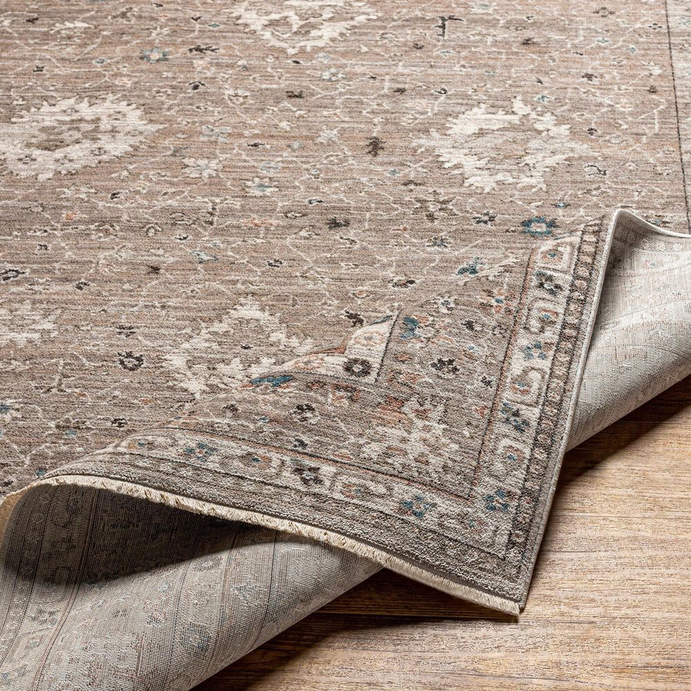 Surya Carlisle 5&#39;3&quot; x 7&#39;9&quot; Sage, Ivory, Pale Blue, Charcoal and Brown Area Rug, , large