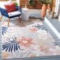 Safavieh Cabana CBN454F 8" x 10" Pink and Grey Indoor/Outdoor Area Performance Rug, , large