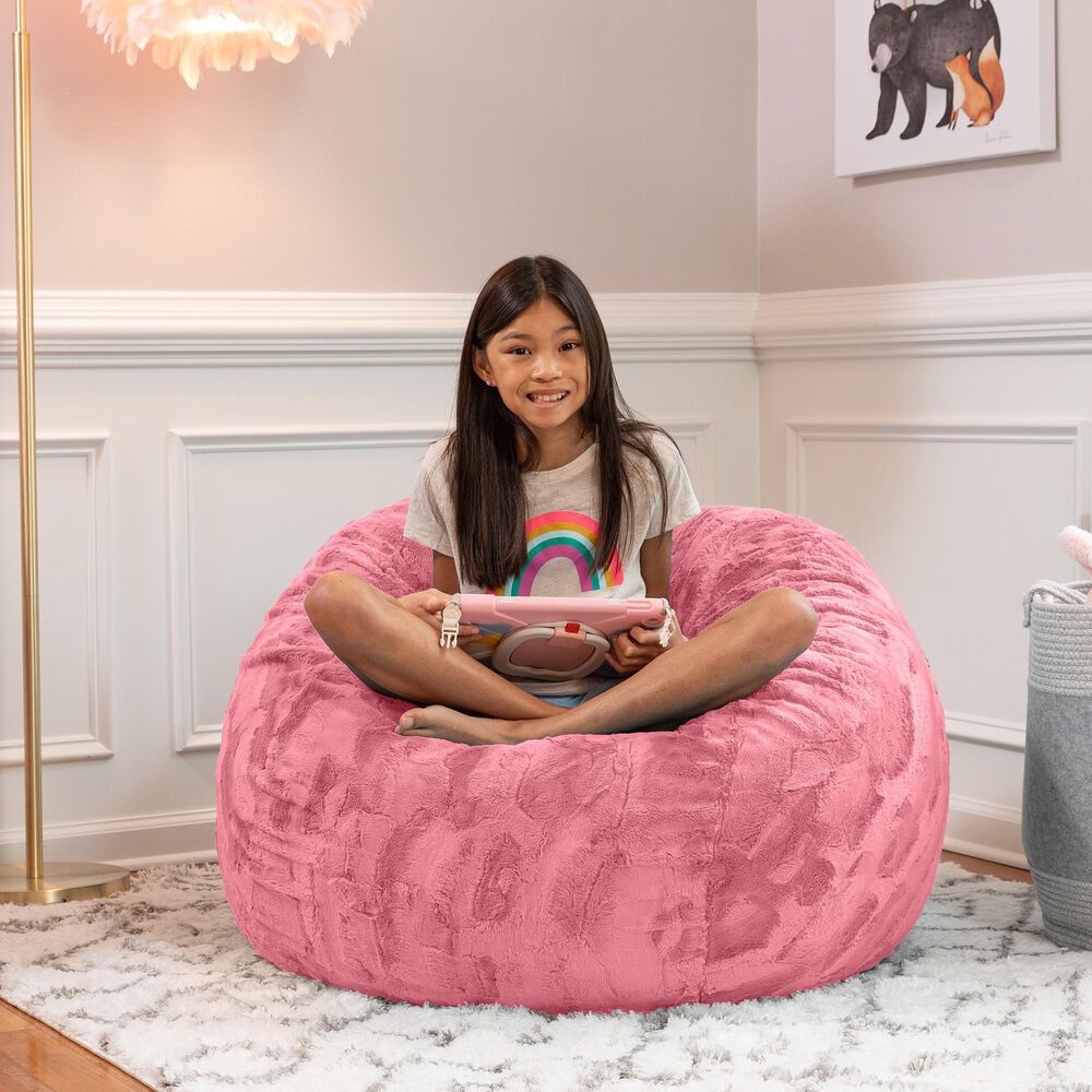 Jaxx Saxx 3&#39; Bean Bag Chair in Rose Quartz, , large