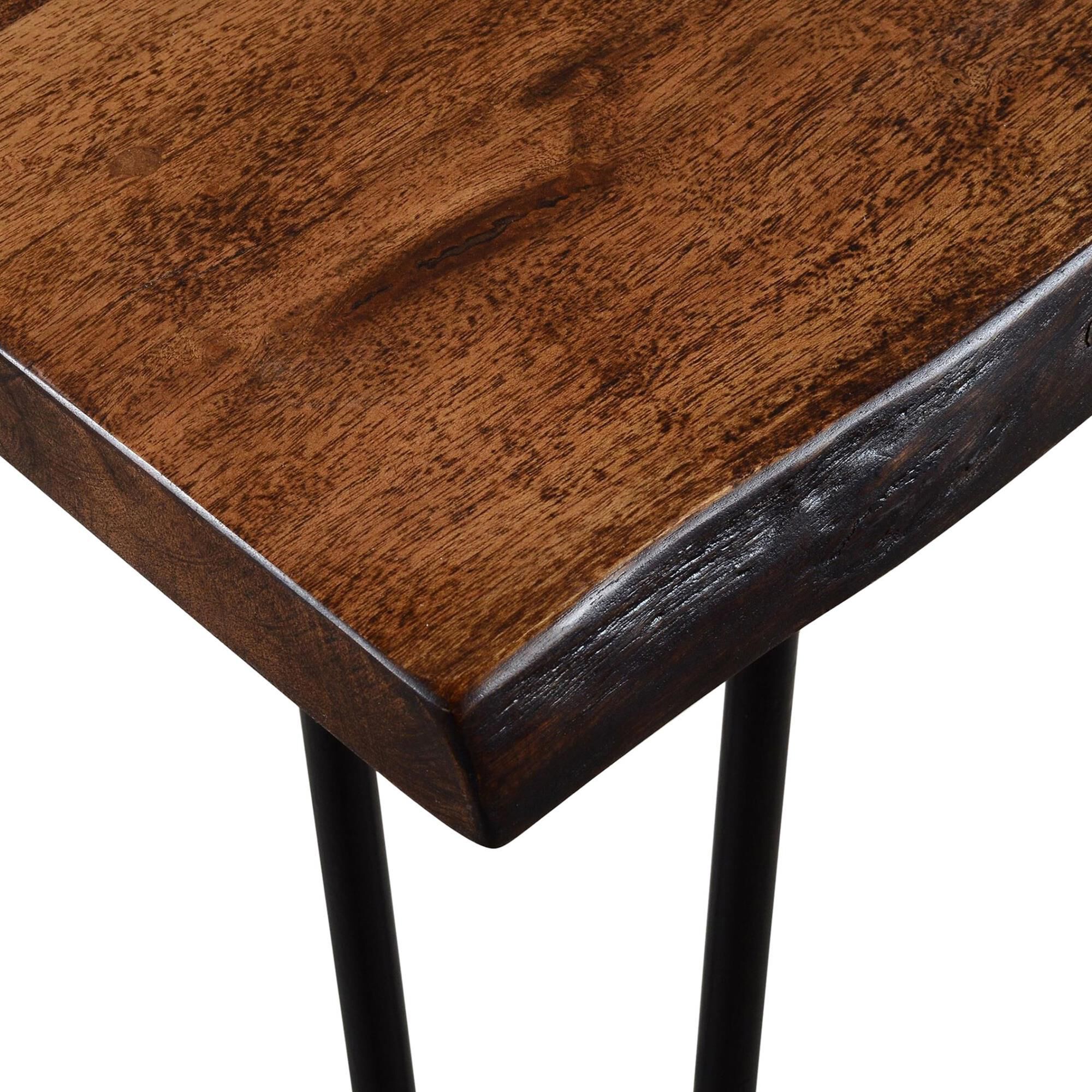 Waltham Nature's Edge Sofa Table and Three Stools in Light