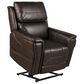 MotoMotion Leather Power Lift Recliner in Capricco Walnut, , large
