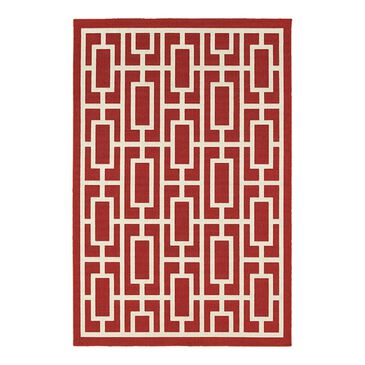 Oriental Weavers Meridian 9754R 3"7" x 5"6" Red Area Rug, , large