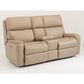 Flexsteel Rio Power Reclining Loveseat with Console in Flint, , large