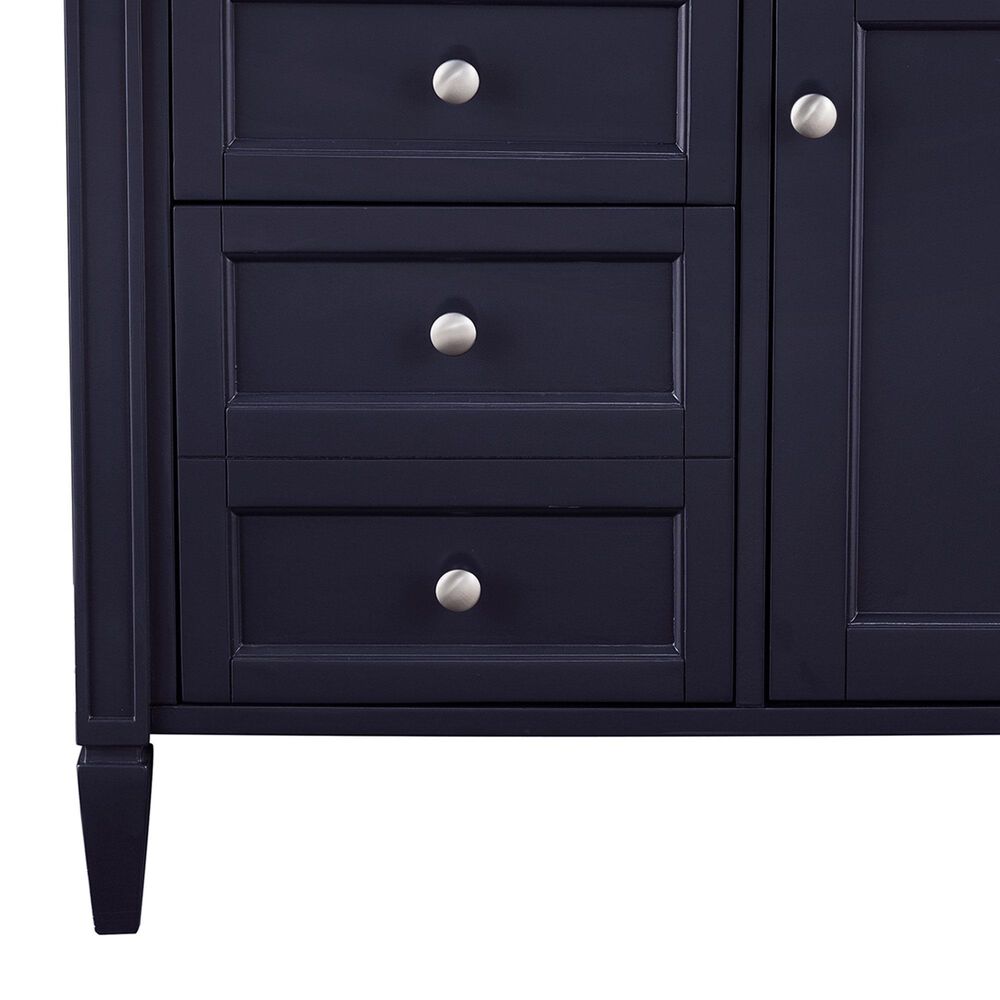 James Martin Brittany 36&quot; Single Bathroom Vanity in Victory Blue with 3 cm Eternal Marfil Quartz Top and Rectangle Sink, , large