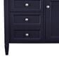 James Martin Brittany 36" Single Bathroom Vanity in Victory Blue with 3 cm Eternal Marfil Quartz Top and Rectangle Sink, , large