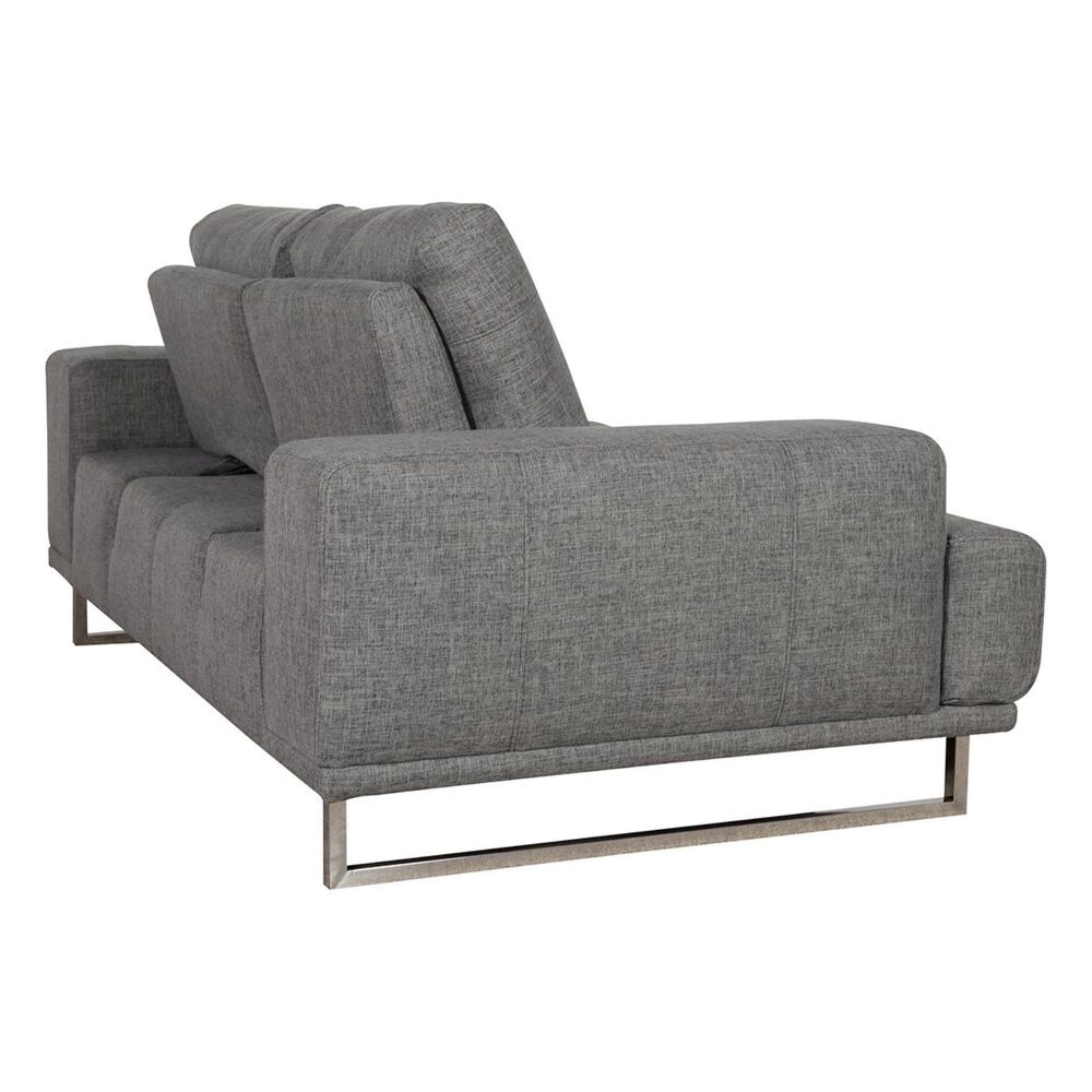 37B Russo Loveseat with Adjustable Depth Backrest in Space Grey, , large
