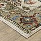 Oriental Weavers Hastings HA03W 3"10" x 5"5" Ivory Area Rug, , large