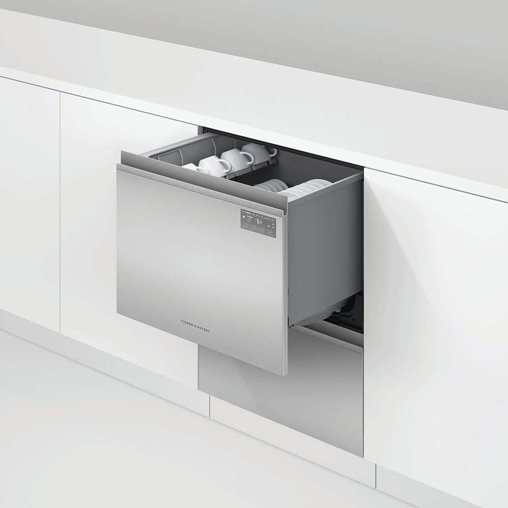 Fisher and Paykel 24&quot; Built-Under Smart Double Drawer Dishwasher with 42 dBA in Stainless Steel, , large