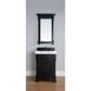 James Martin Brookfield 26" Single Bathroom Vanity in Antique Black with 3 cm Arctic Fall Solid Surface Top and Rectangle Sink, , large