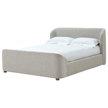 Urban Home Kiki Queen Upholstered Platform Bed in Cotton Ball Boucle, , large