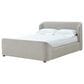 Urban Home Kiki Queen Upholstered Platform Bed in Cotton Ball Boucle, , large