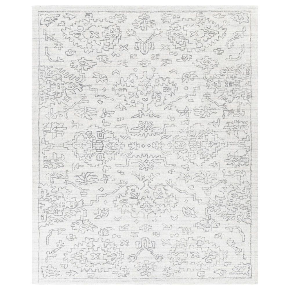 Surya Hightower 10" x 14" White and Black Area Rug, , large