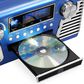 Victrola Retro Record Player with Bluetooth and 3-speed Turntable - Blue, , large