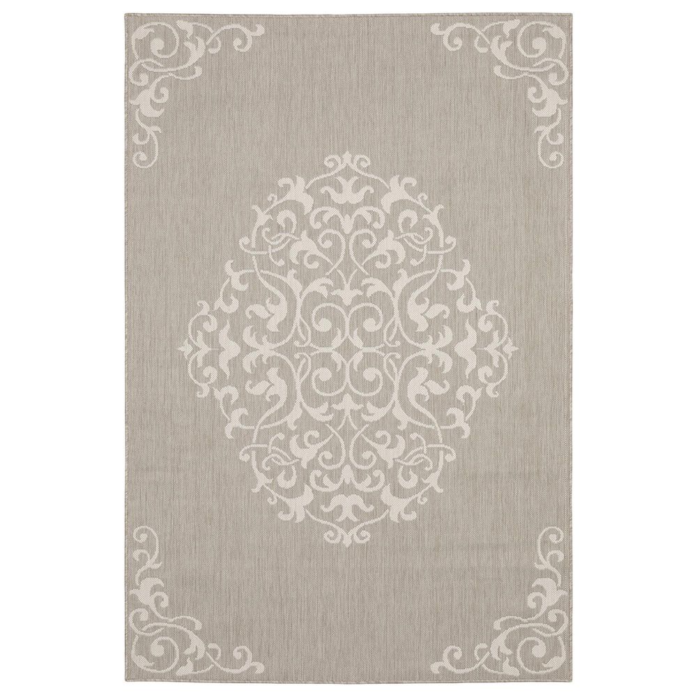 Oriental Weavers Portofino 6649W 3"3" x 5" Gray Area Performance Rug, , large