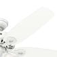 Hunter Builder Plus 52" Ceiling Fan with Lights in Snow White, , large