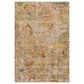 Surya Mona Lisa Abstract 7"10" x 10"3" Tan, Mustard, Olive, Sage, Brick Red, Dark Blue and Burgundy Area Rug, , large