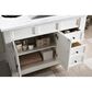 James Martin Brookfield 48" Single Bathroom Vanity in Bright White with 3 cm Arctic Fall Solid Surface Top and Rectangle Sink, , large