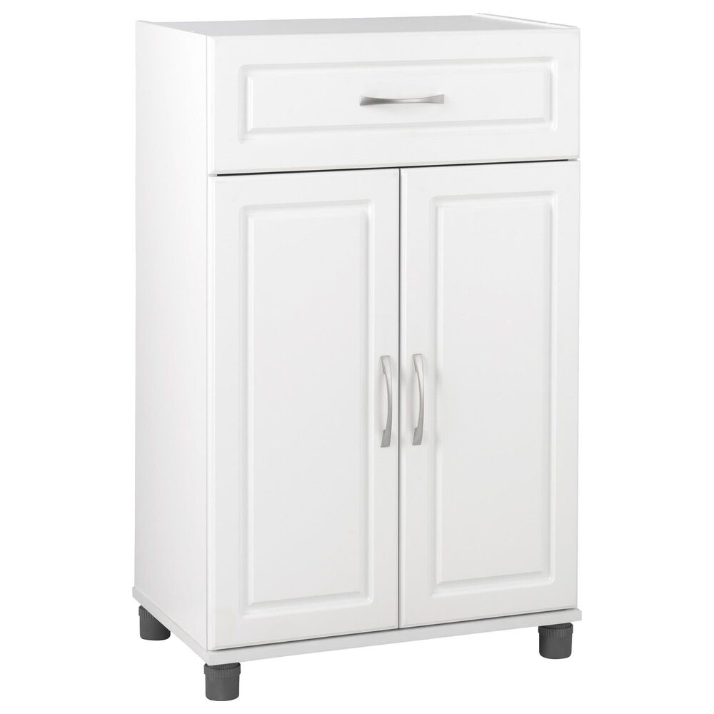 Ameriwood™ Home SystemBuild Kendall Storage Cabinet, 2 Drawers, 3 Shelves,  White