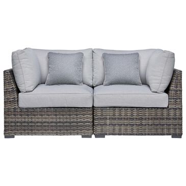 Signature Design by Ashley Harbor Court Corner with Cushion in Gray (Set of 2), , large