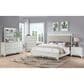 Davis International Solitude 4 Piece King Panel Bedroom Set in White Rub Through Finish, , large