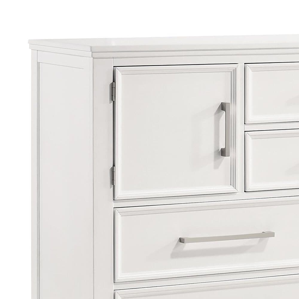 New Heritage Design Andover 6 Drawer Dresser in White, , large