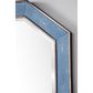 James Martin Tangent Mirror in Silver and Delft Blue, , large