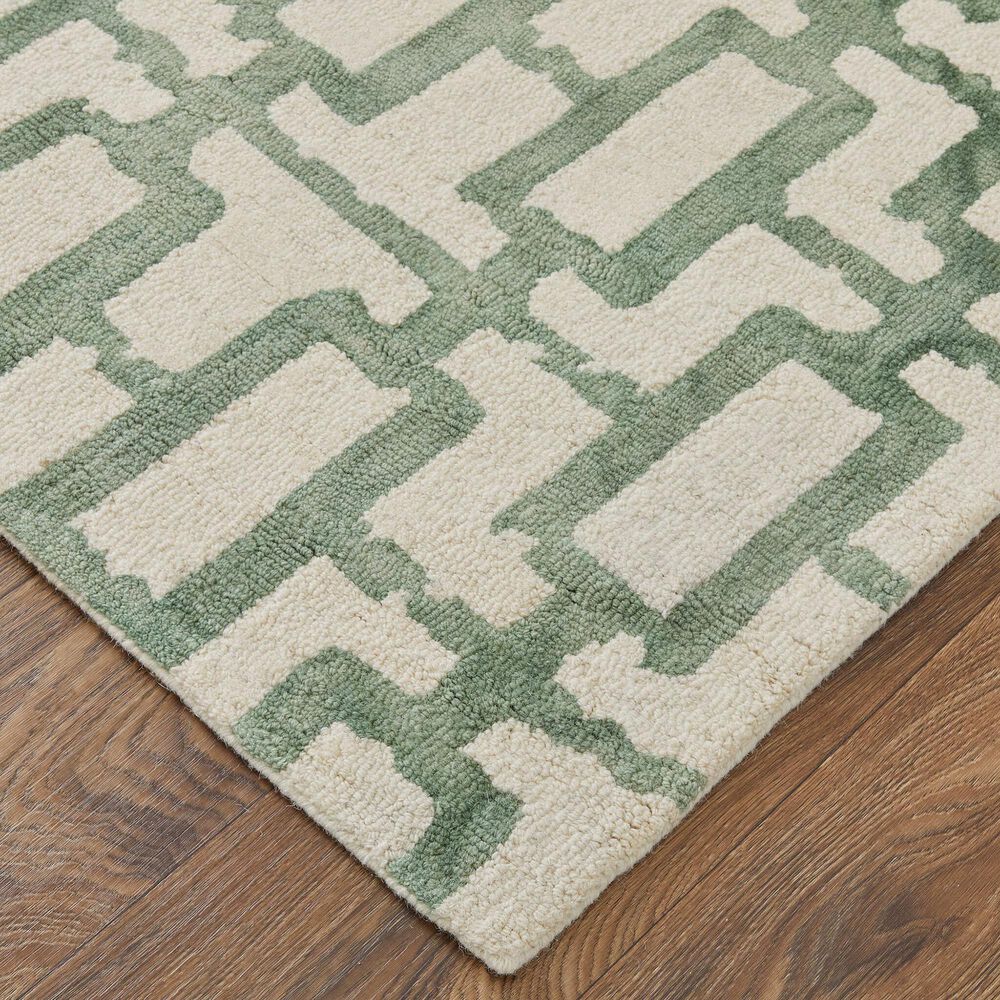 Feizy Rugs Lorrain 8&#39; x 11&#39; Green and Ivory Area Rug, , large