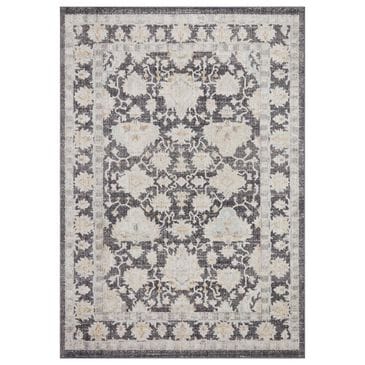 Loloi II Monroe 5"3" x 7"9" Charcoal and Natural Area Rug, , large