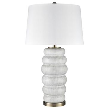 Flair Industries 31" Polyresin Table Lamp in White Wash, , large