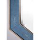 James Martin Tangent Mirror in Silver and Delft Blue, , large