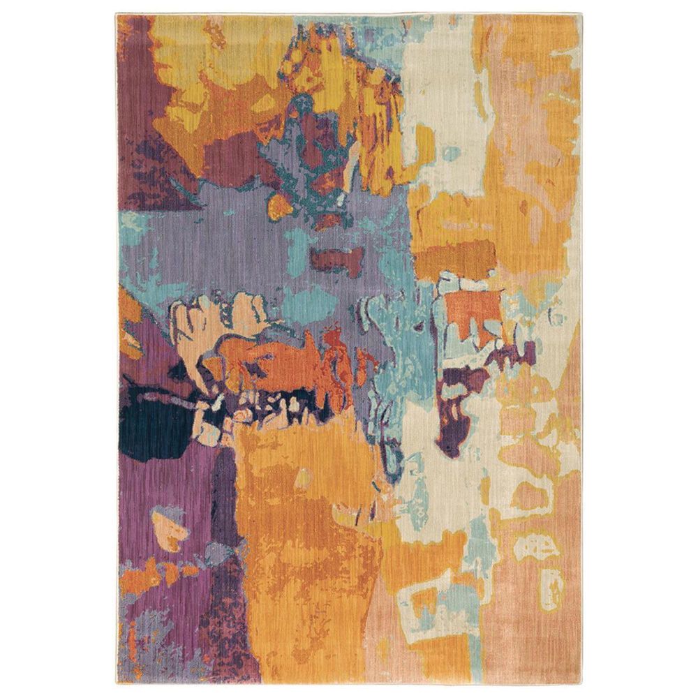 Oriental Weavers Xanadu 070X6 3"10" x 5"5" Orange Area Rug, , large