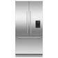 Fisher and Paykel 36" Integrated French Door Panel I&W with 72" High in Stainless Steel, , large