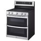 LG 7.3 cu. ft. Smart Electric Double Oven Freestanding Range with ProBake Convection and Air Fry in Stainless Steel, , large